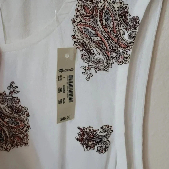NWT Madewell Floating Paisley Peplum - Picture 5 of 9